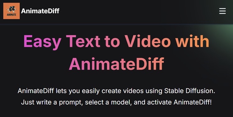 animatediff stable diffusion for video