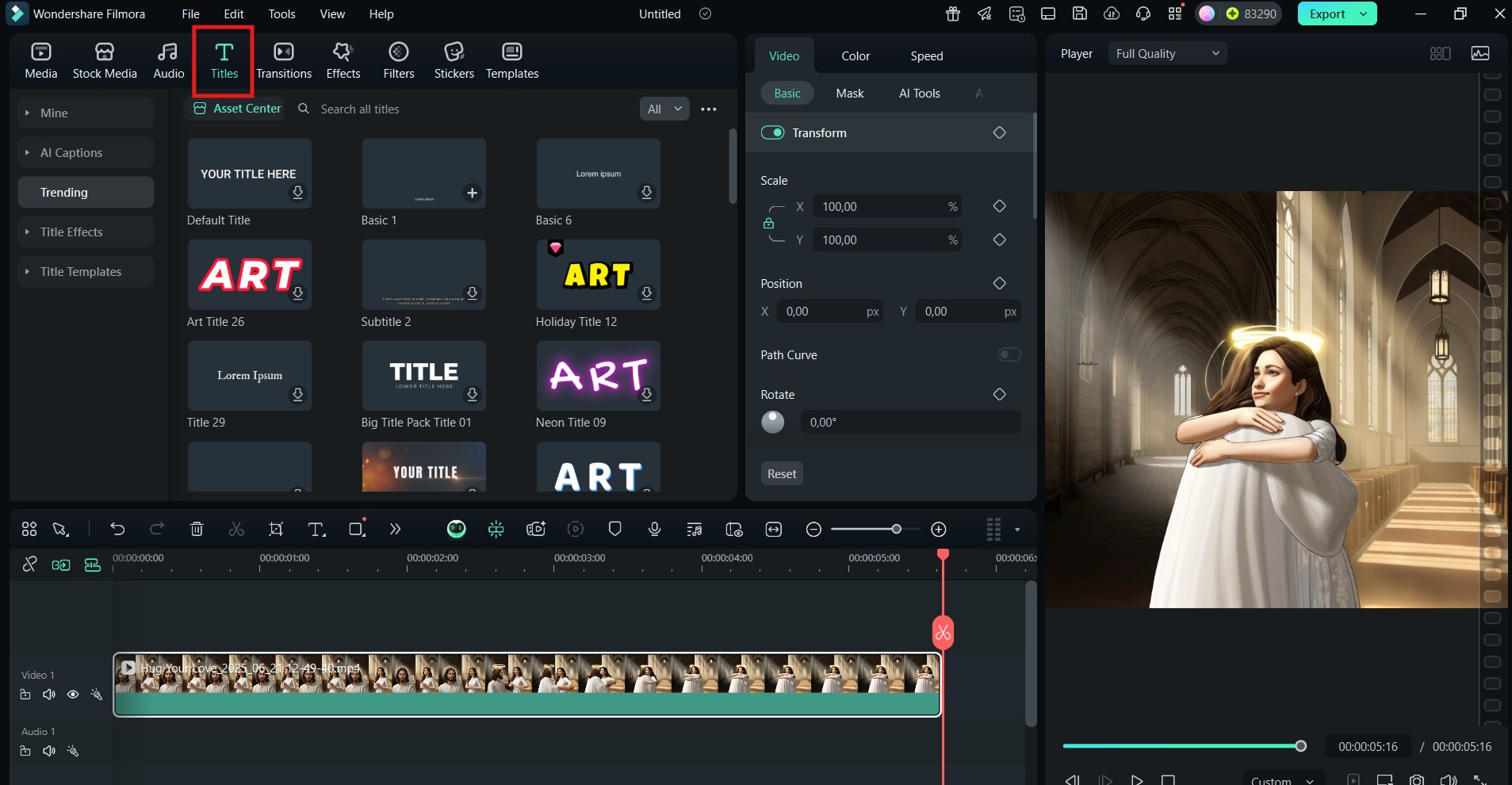 add text overlay to ai video