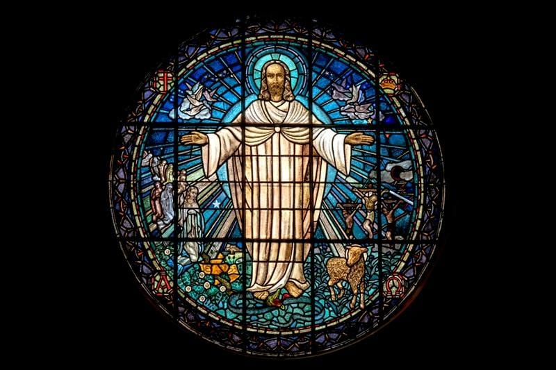 jesus illustration in a church