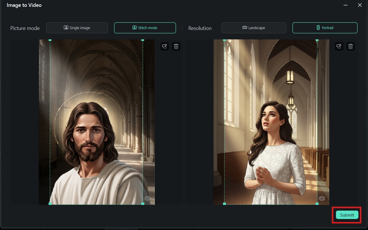 upload photo of you and jesus