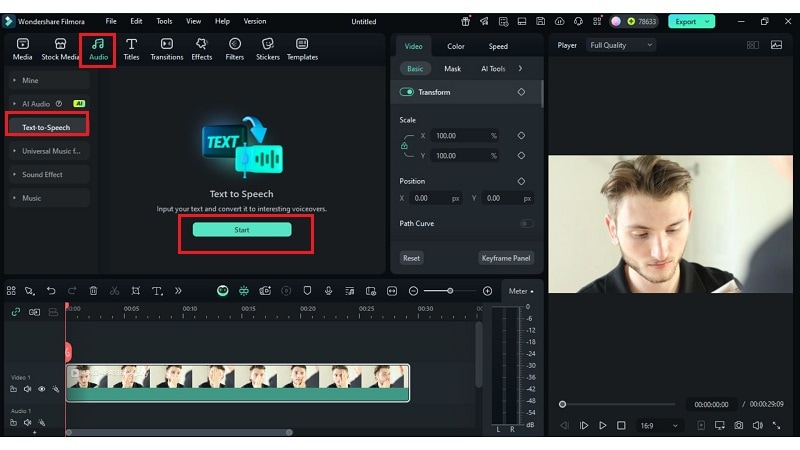 access tts feature