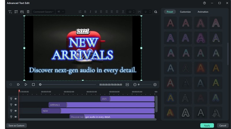 add and edit logo titles