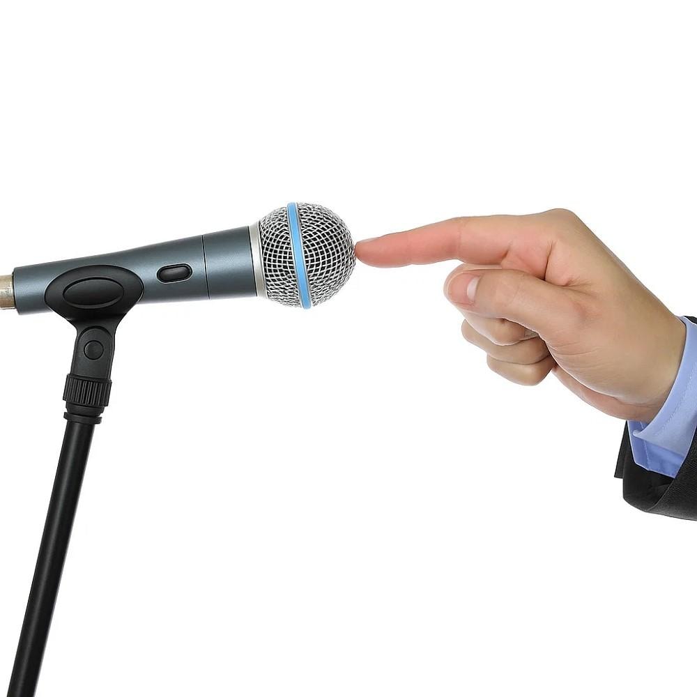 text mic before recording