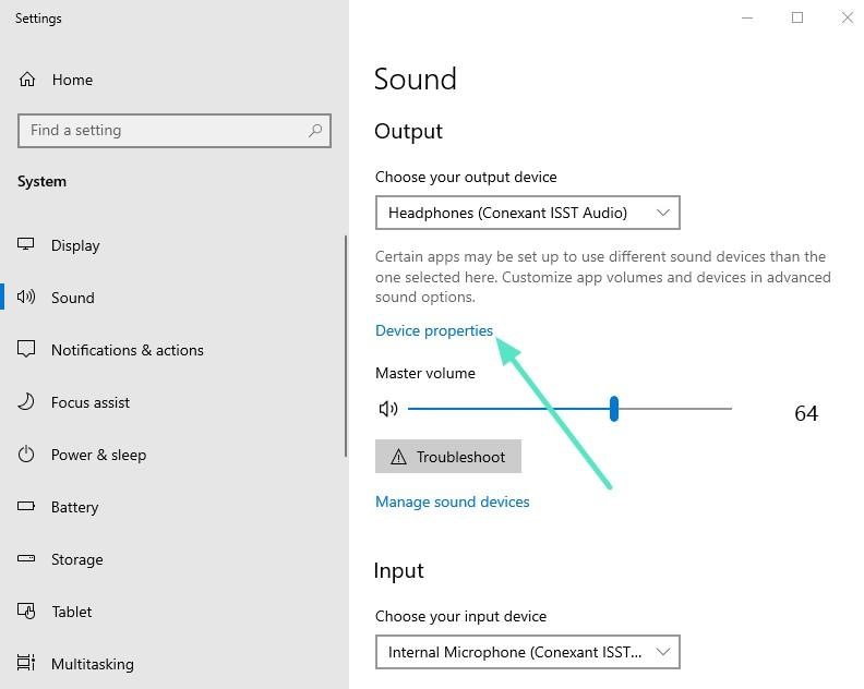 boost sound quality output settings
