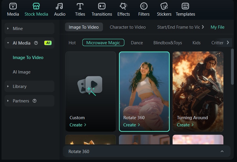 filmora image to video