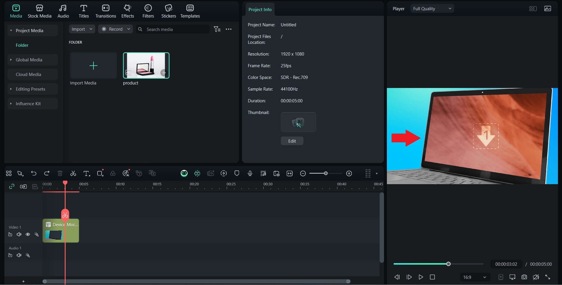 insert content to the mockup