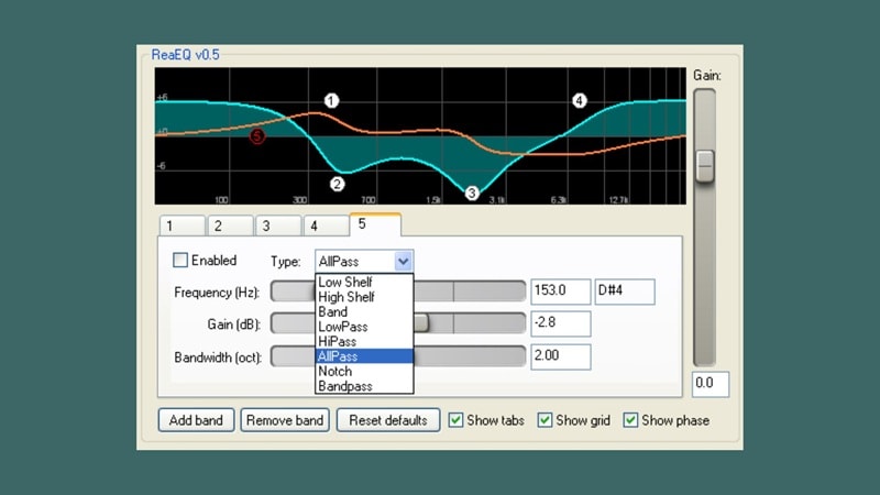 reaeq eq vst plugin