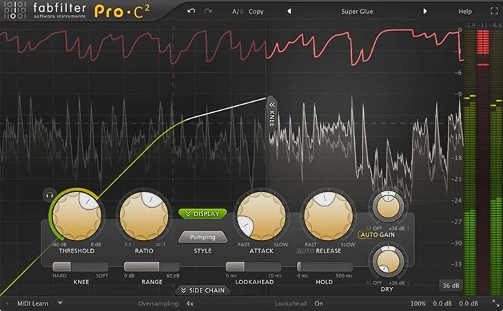 fabfilter pro-c 2 compressor plugin