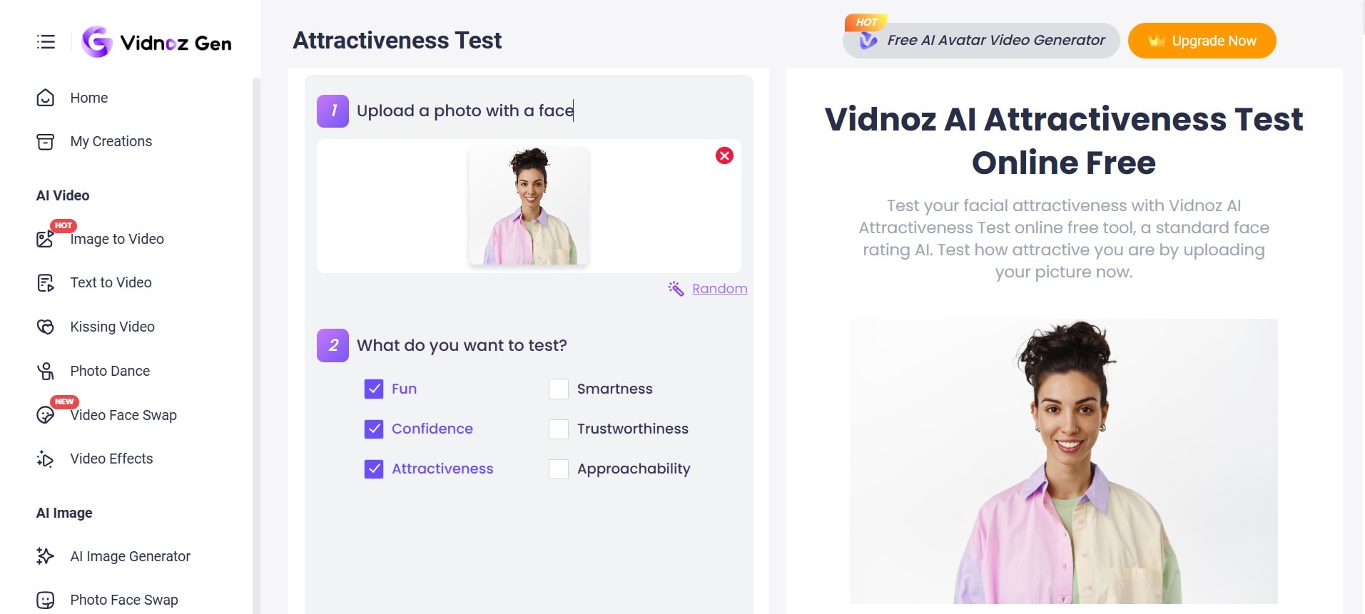 beauty scaling with vidnoz