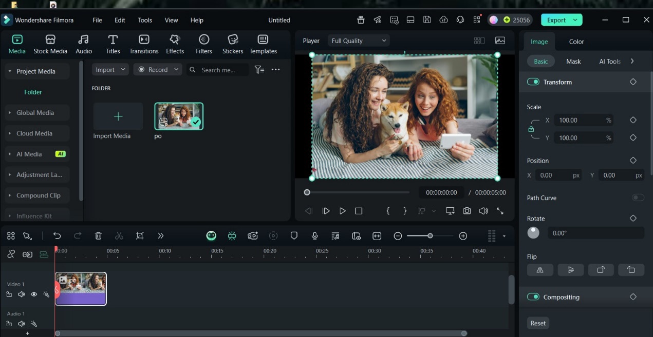 import image to filmora