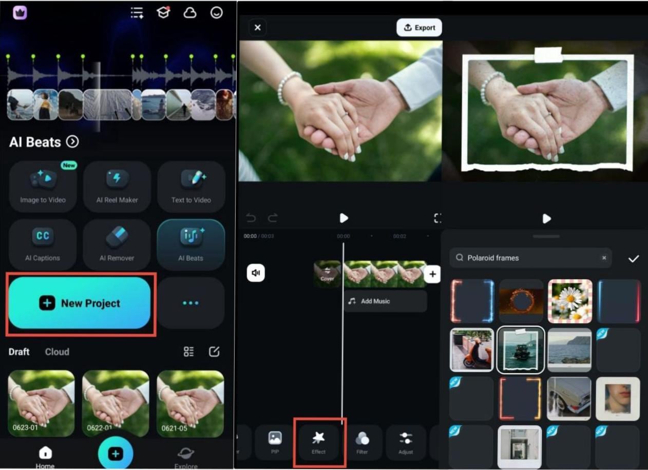 make image like a polaroid