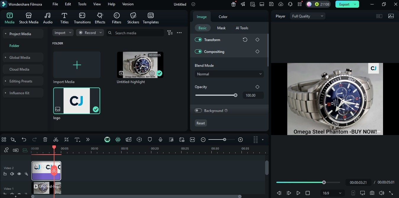 adding logo to video