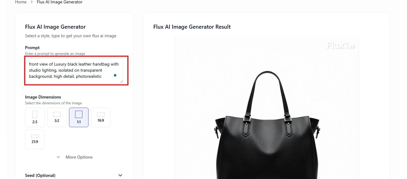 generate images on flux