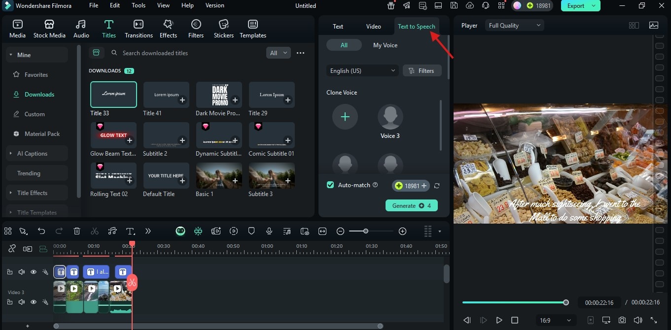 add vlog voiceover
