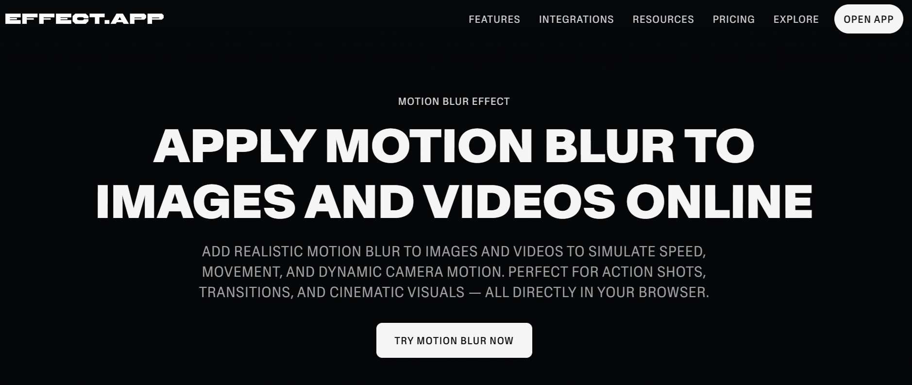 effect app motion blur effect online