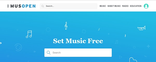 Sito web per il download di musica di montaggio - Musopen