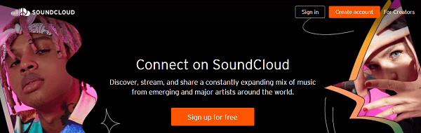 Sito web per il download di di montaggio - SoundCloud