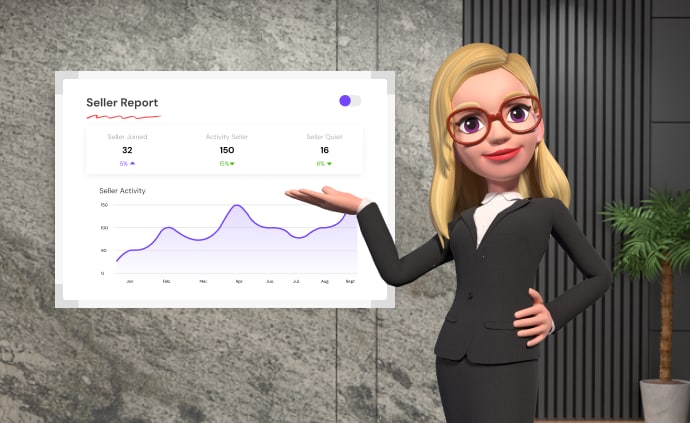 business uses avatar presentation