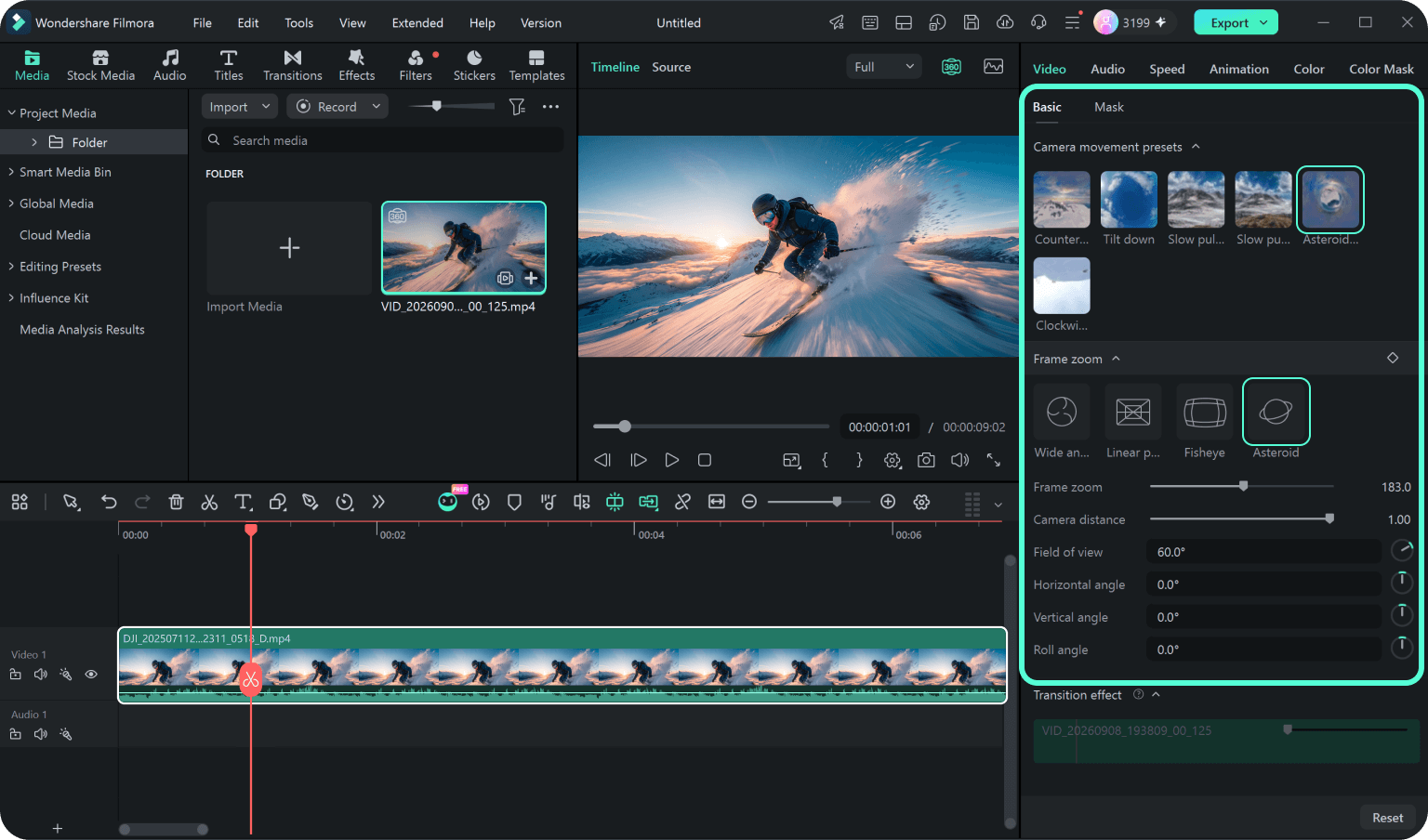 Reframe 360 Video and Adjust Your View