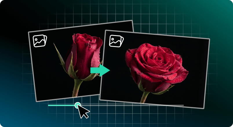 始点／終点フレームモードのプレビュー画面