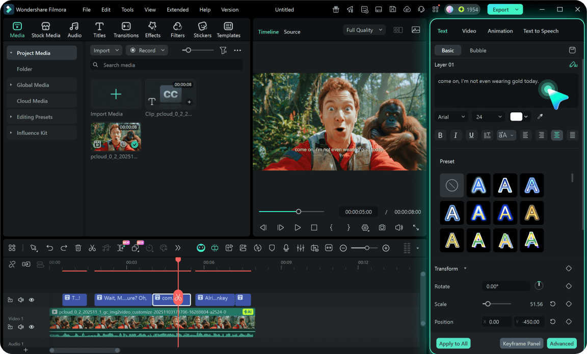 review and edit ai-generated captions