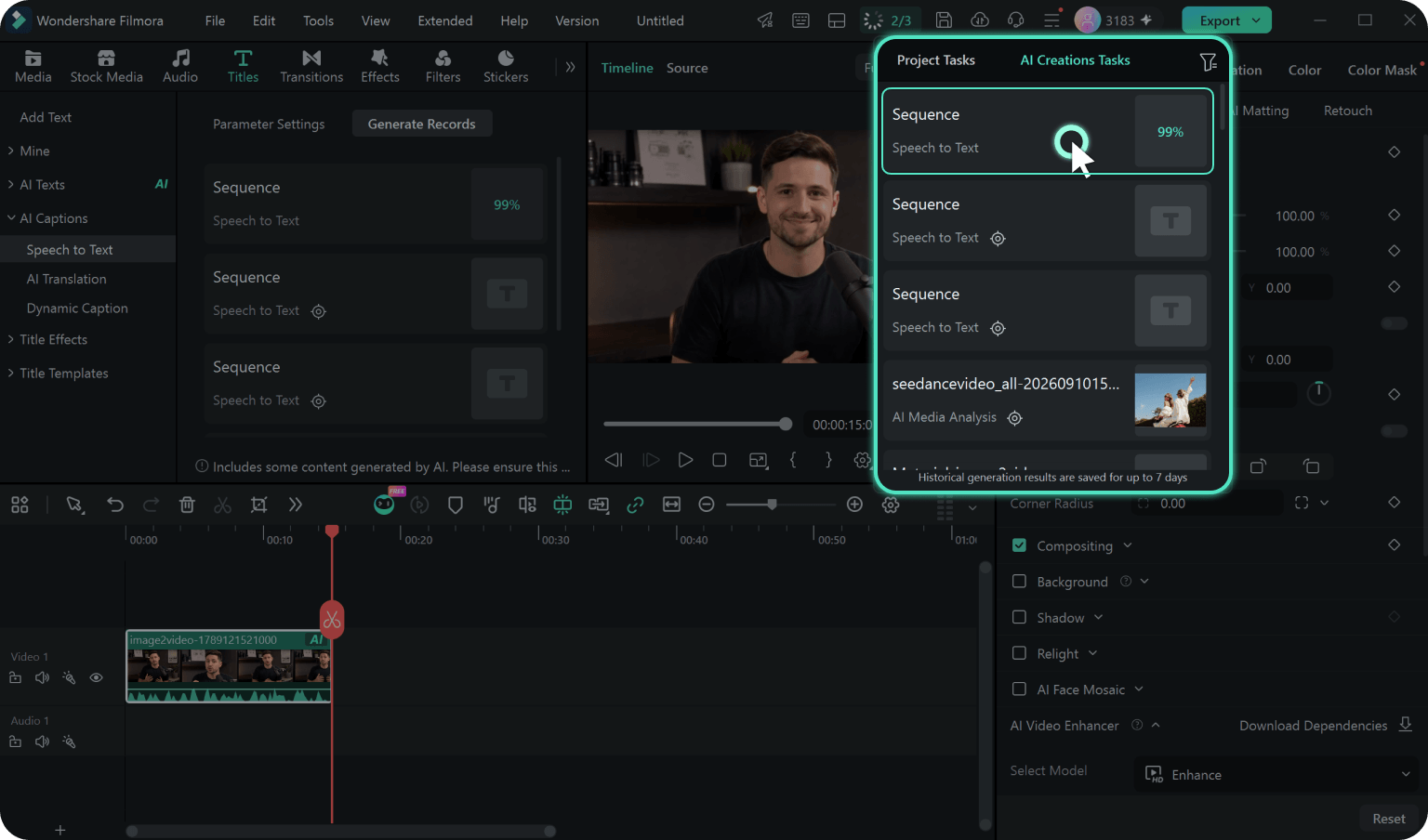 generate captions for video automatically