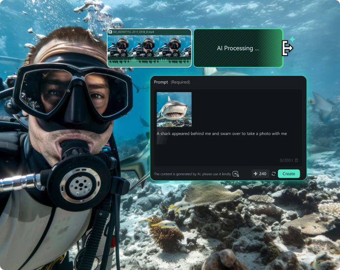 simple yet professional ai video extender