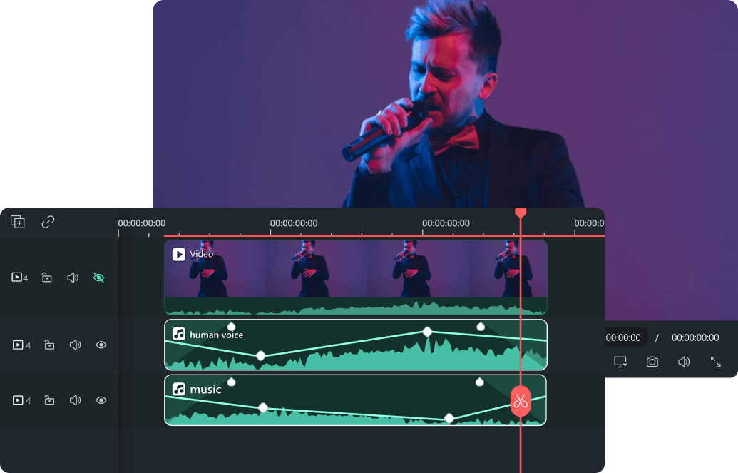 deliver both vocal and instrumental track