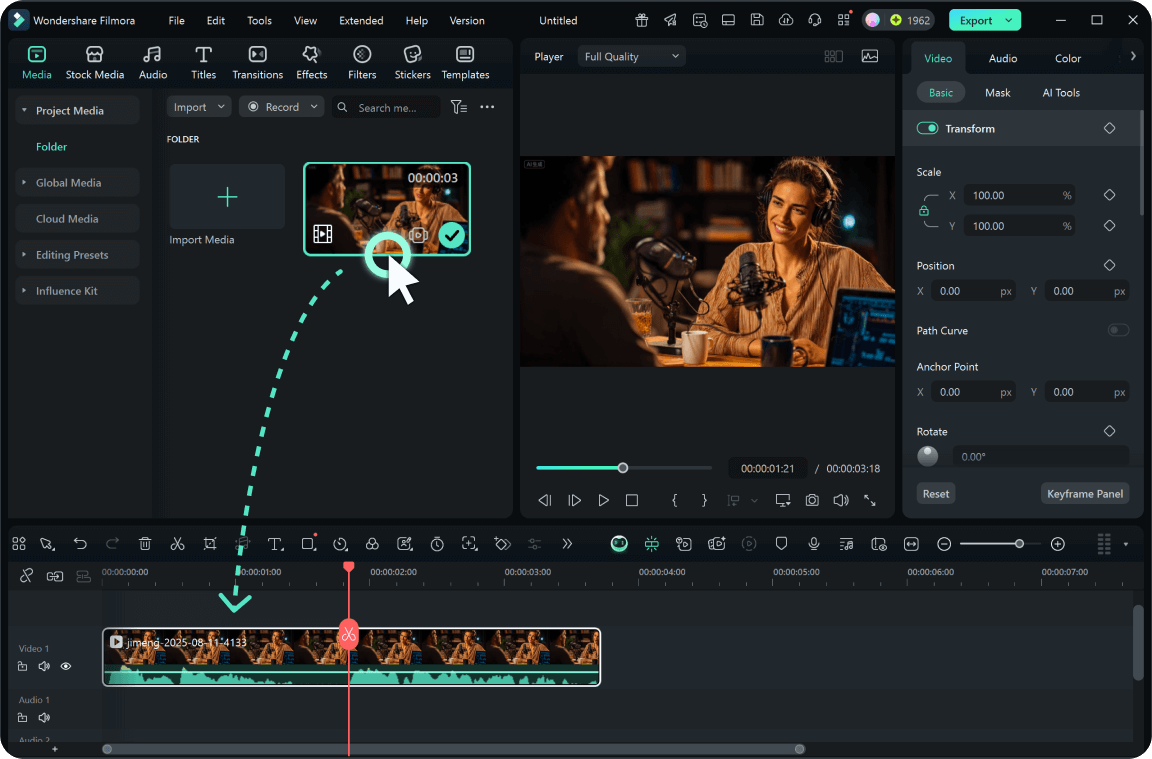 add song or video to the ai vocal isolator