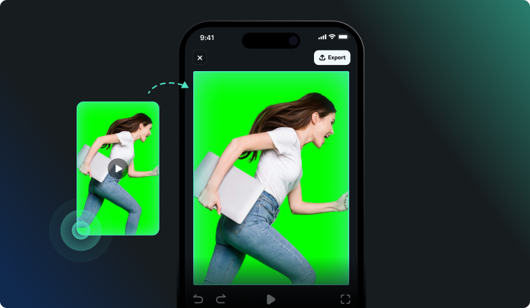 open green screen video editing app