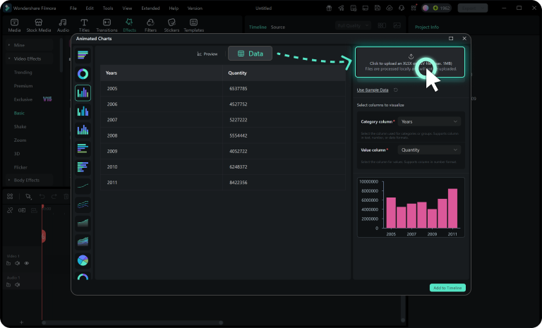 upload csv or excel data