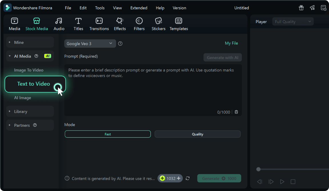 access veo 3 text to video