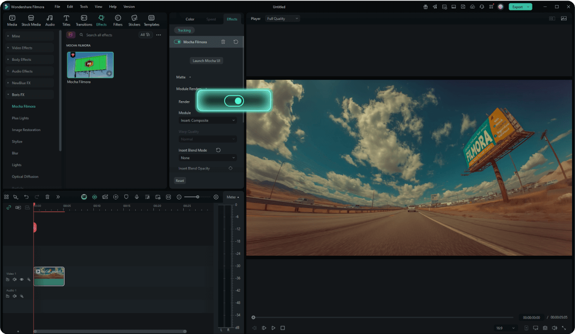 render lens correction data to filmora