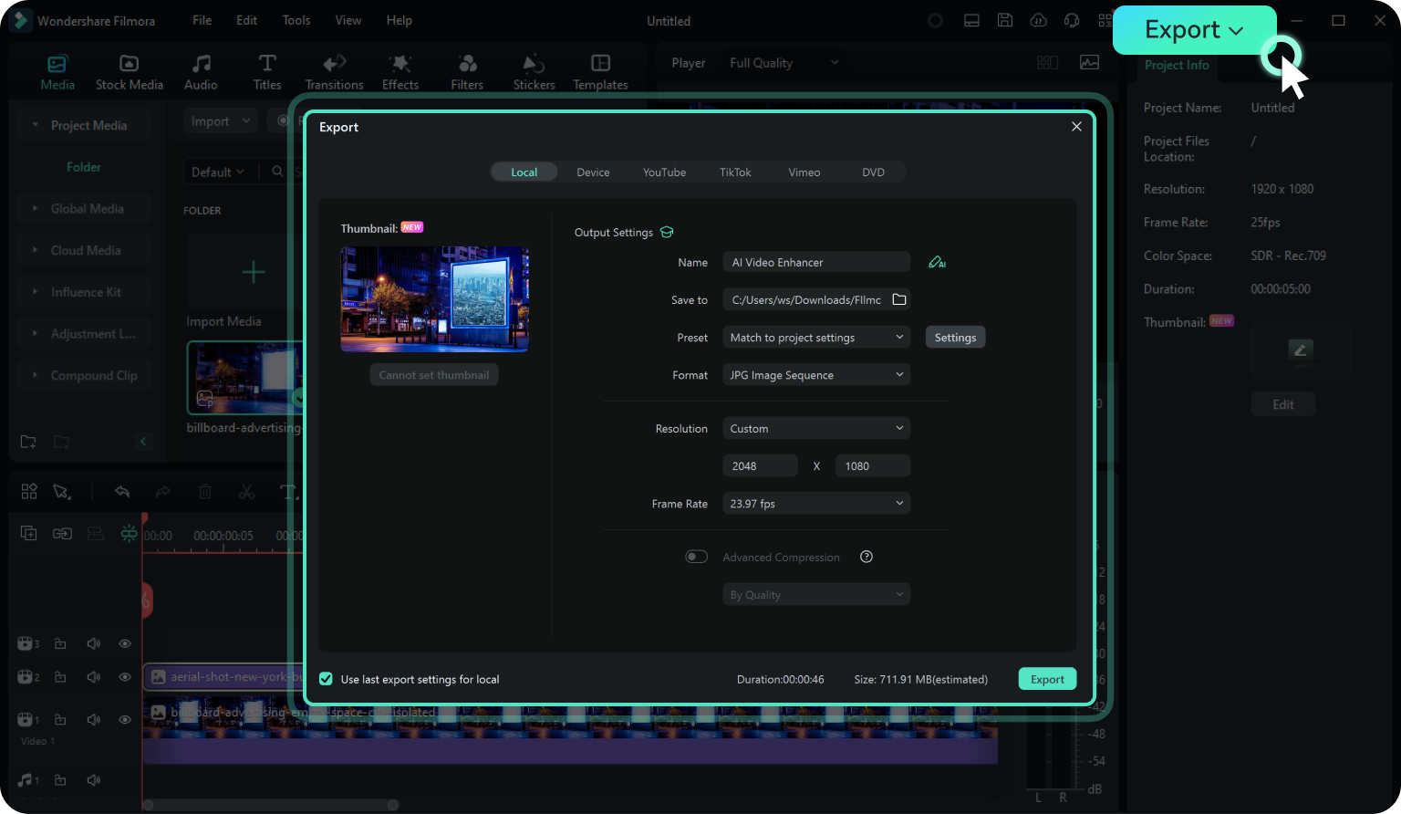 planar tracking selesai dan simpan