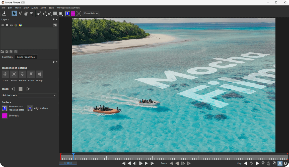 execute planar tracking