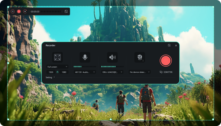 customize recording settings