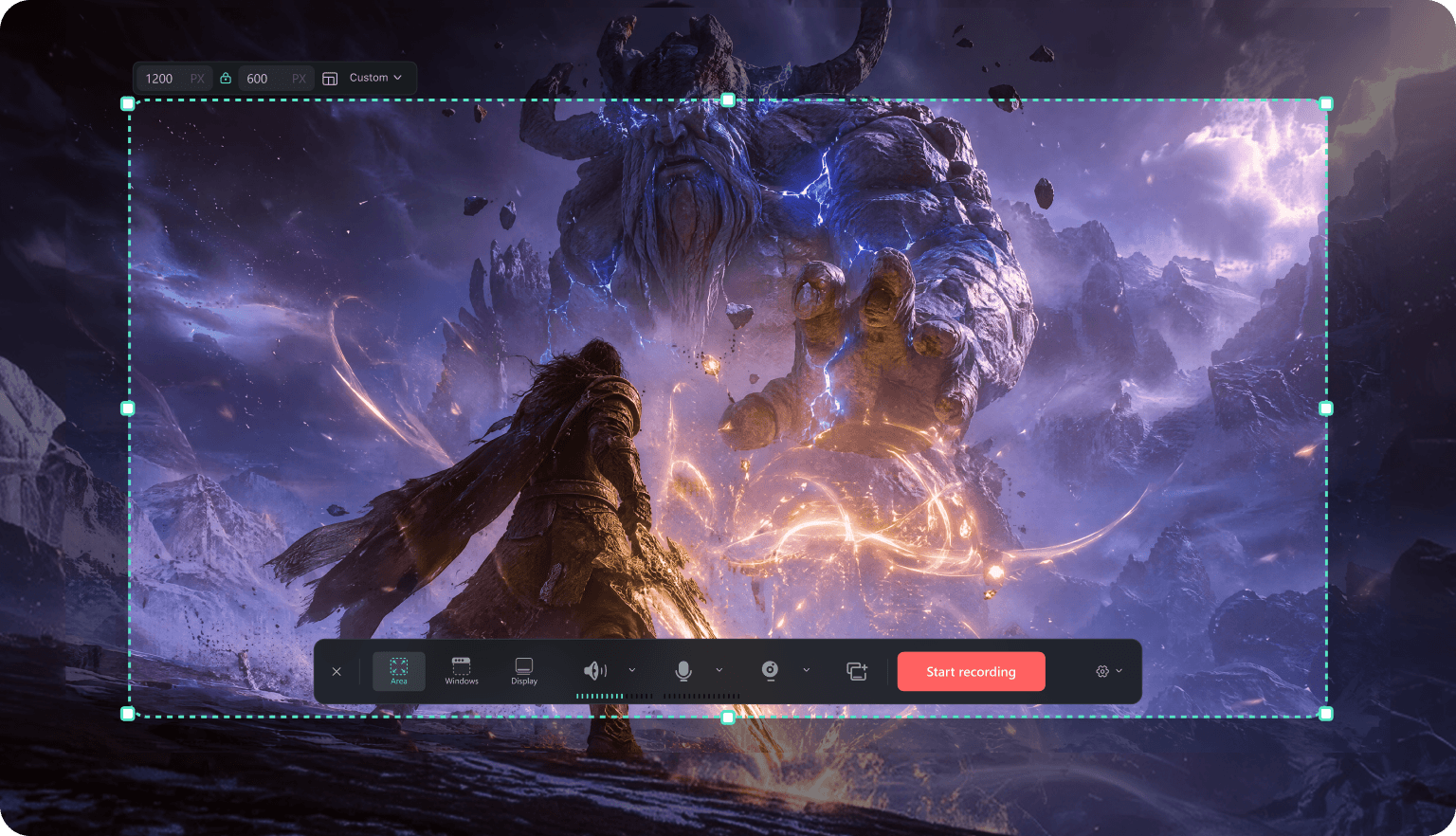 customize recording settings