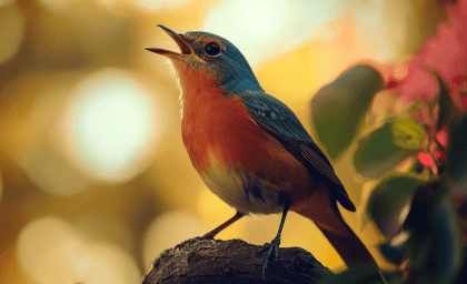 efectos de sonido del canto de los pájaros