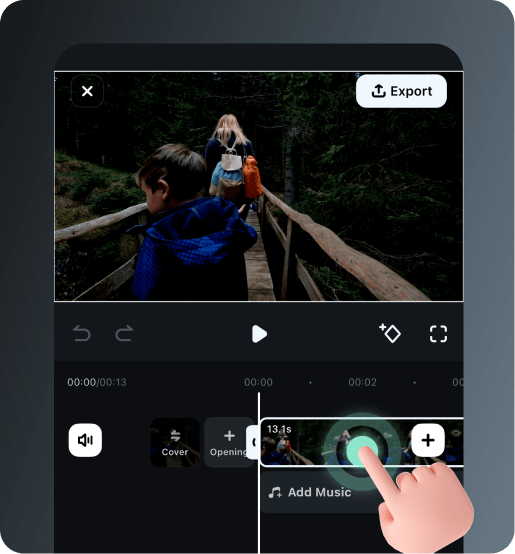 create video project in speed ramping video editing app