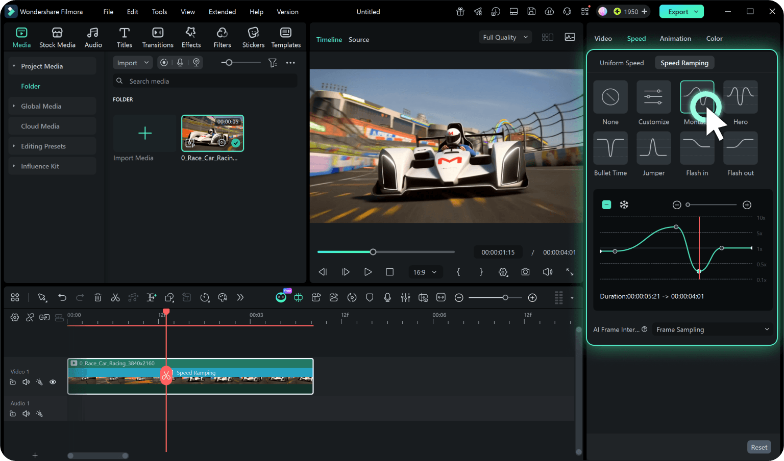 adjust speed curves