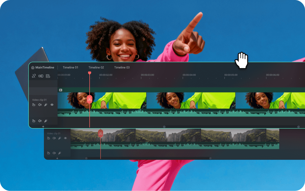dual timeline video editing