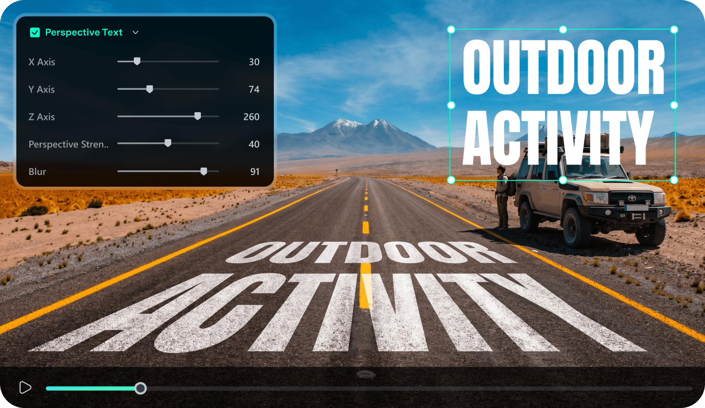 Add Natural Perspective and Depth to Your Text