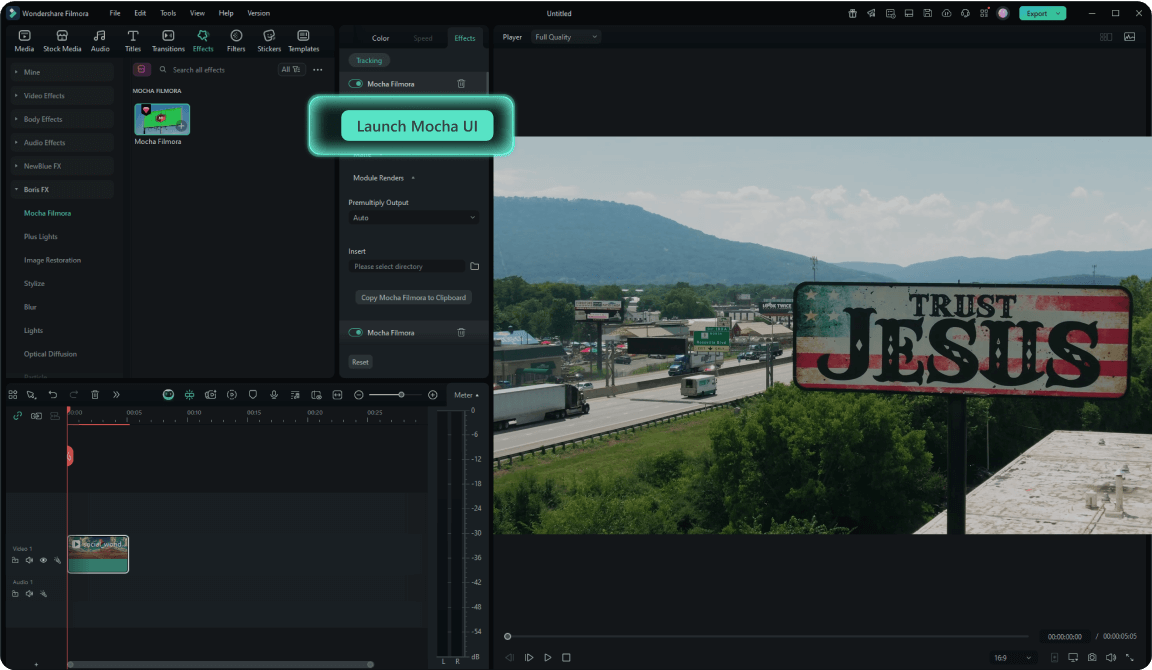 wondershare filmora masking