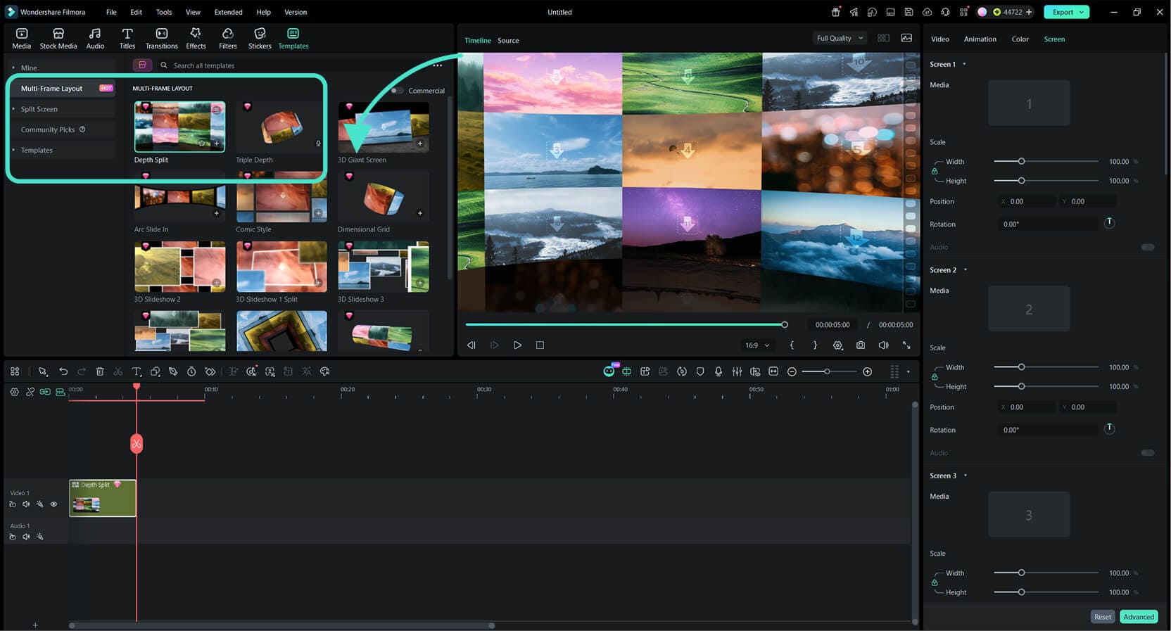 Choose a Multi-Frame Layout