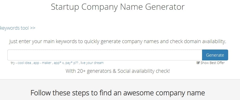 Name Generator Business
