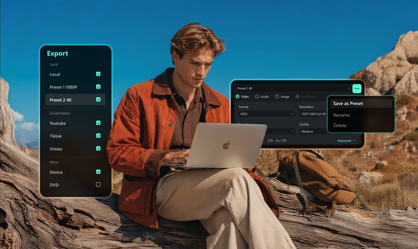 Batch video export with render queue in Filmora