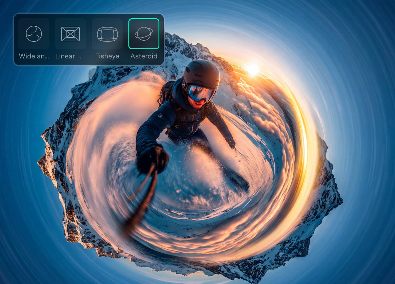 360° Video Reframing in Filmora V16