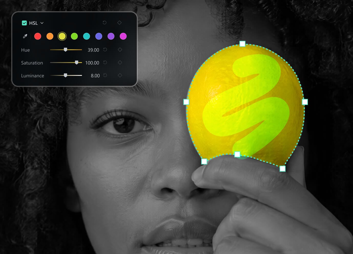 Color Mask for selective video color correction