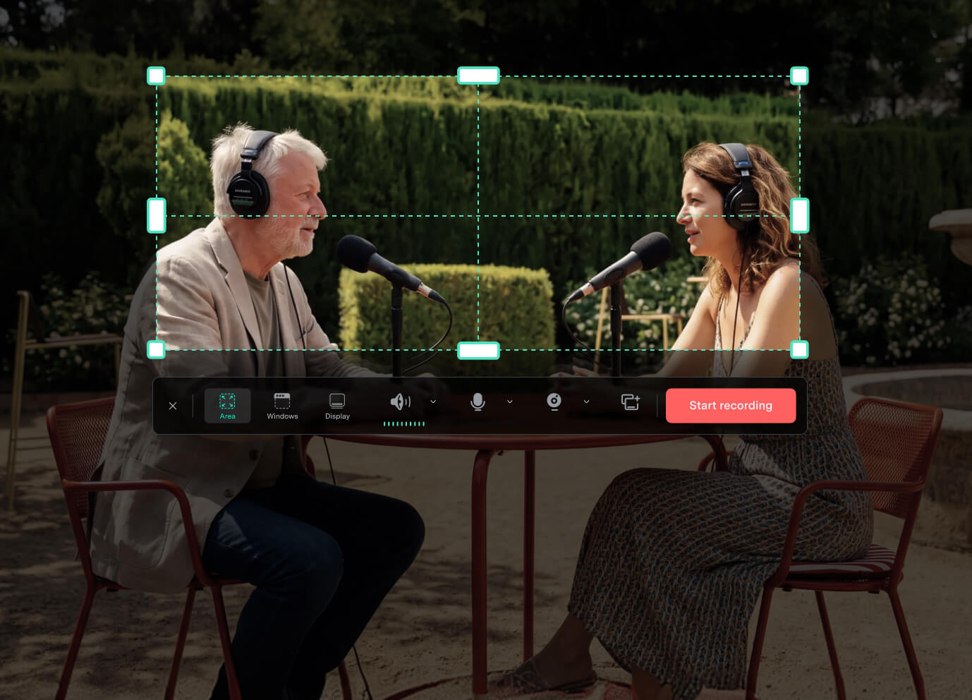 Multi-Source Recording for screen, webcam and audio