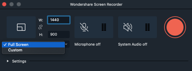 wondershare screen recorder